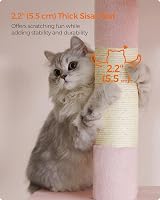 Feandrea Cat Tree Tower 84 cm Large Cat perch 56x40 cm 2 Caves PCT061P01V1 view 5