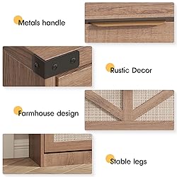 Halitaa Shoe Cabinet with 3 Flip Drawers & 2