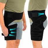 Vive Hip Brace for Sciatica Pain Relief - Groin Support Wrap for Sciatic | Nerve Pain, Hip Flexor Strain, Thigh &amp; Harmstring Pull, Arthritis - Adjustable &amp; Comfortable Stabilizer for Muscle Recovery