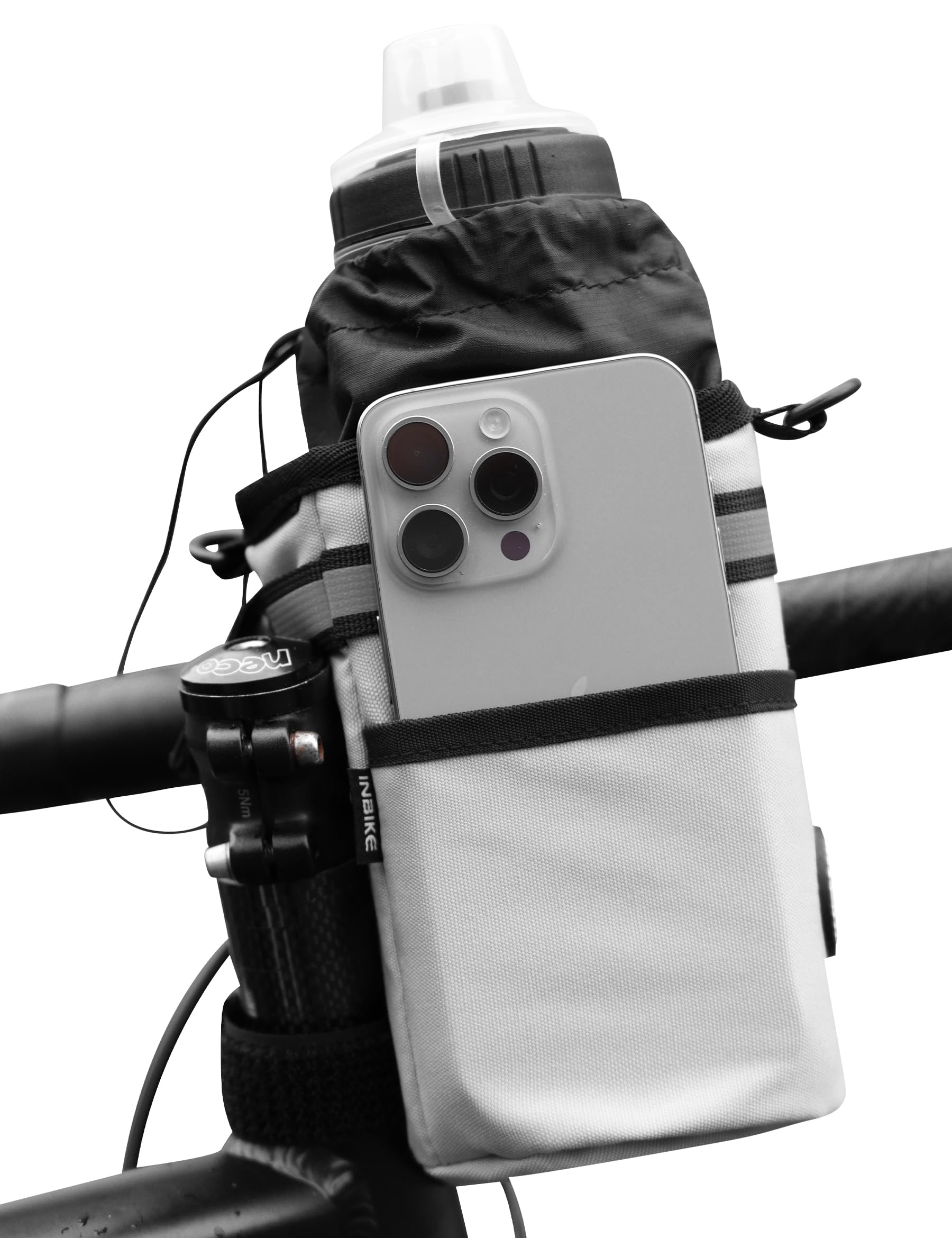 INBIKE Handlebar Bag Bike Frame Top Tube Accessories Pockets Equipment Waterproof Cycling Large Storage Reflective Mountain Road Pouch Crossbody Outdoor Lightweight and Portable Sport Men Women Khaki