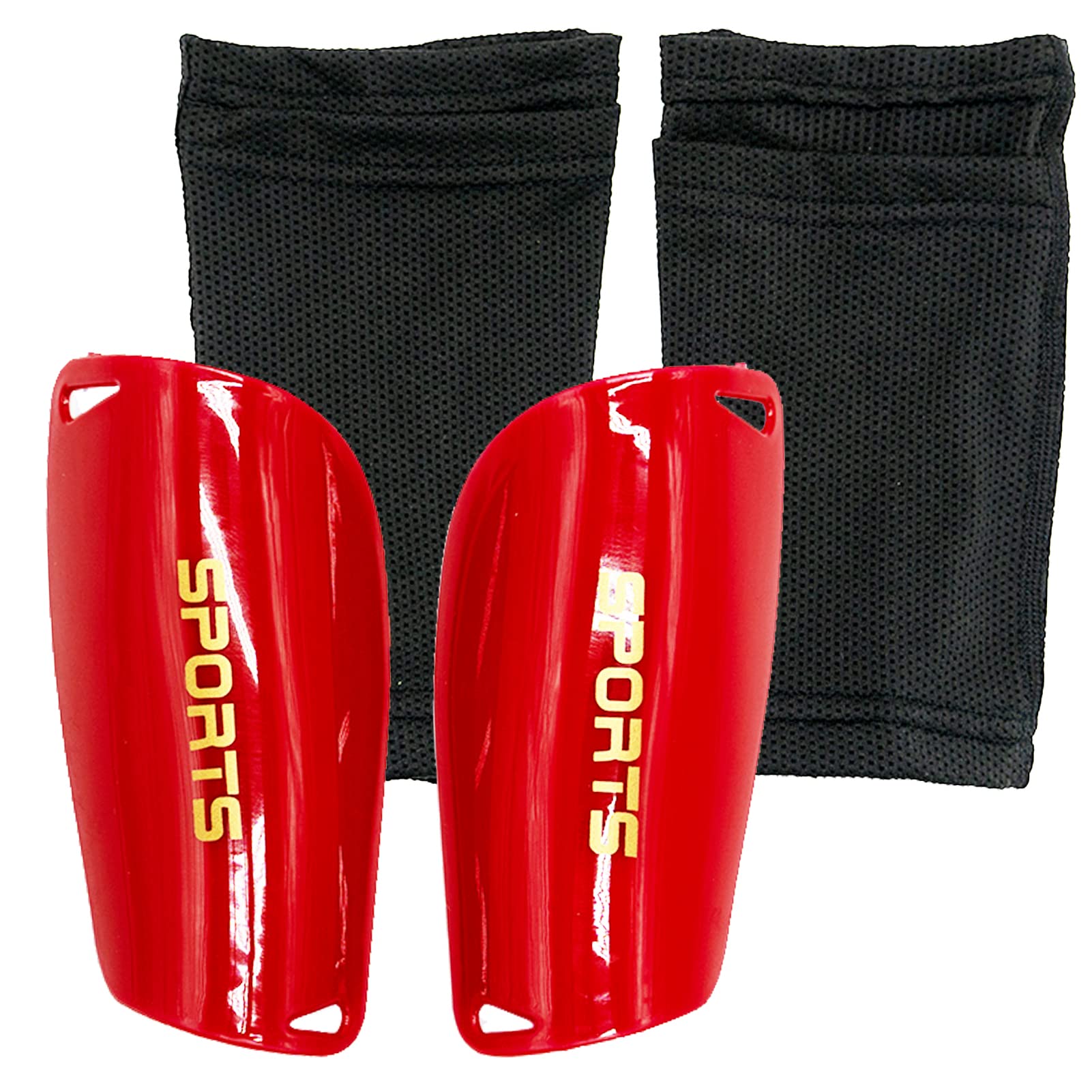 SMALL Football Shin Guards, Shin Guards Pads + High Elastic Sleeves, Youth Boys Girls Shin Pad Sleeves for Football Games, EVA Cushon Protection Reduce hit & Injuries