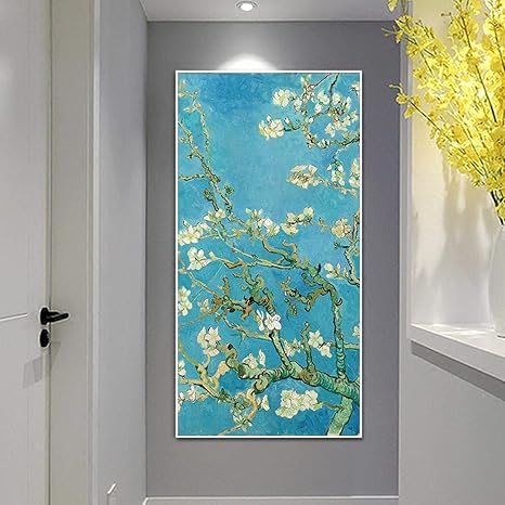 Amazon ゴッホによるアーモンドの花の有名な絵画のキャンバスの絵画芸術のポスターとプリントの家の壁の装飾のアートワークの写真 アートフレーム ポスター オンライン通販