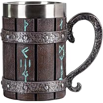 Chope à Bière Verre Yggdrasil Arbre De Vie - 400 Ml, Design Celtique