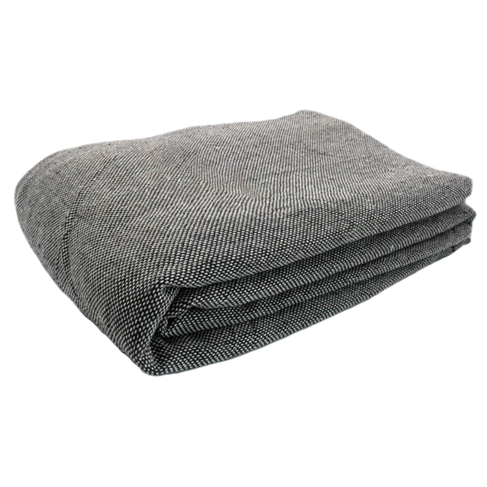 zalati Non-Slip Final Backing Cloth Rug Fabric Width 1M Polyester Cotton Flexible Lightweight Woven Flexible - Grey