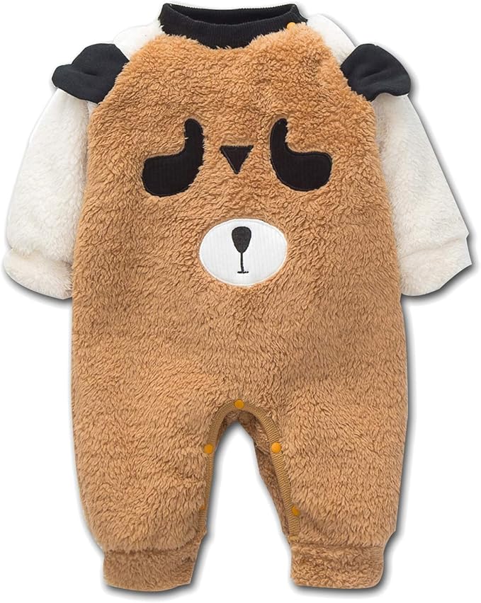 VILOVE Unisex Baby Romper Bear Style Jumpsuit Autumn