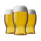 TOSSWARE POP 18oz Pint SET OF 12, Premium Quality, Recyclable, Unbreakable & Crystal Clear Plastic Beer Glasses, 12 Count (Pack of 1)