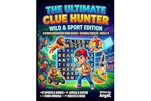 The Ultimate Clue Hunter: Wild & Sport Edition: A Brain-Boosting Activity Book for Ages 6-9: 50 Word Search Puzzles with Myst