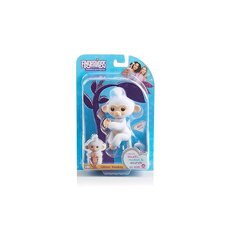 Fingerlings Glitter Monkey Sugar (White Glitter) Interactive