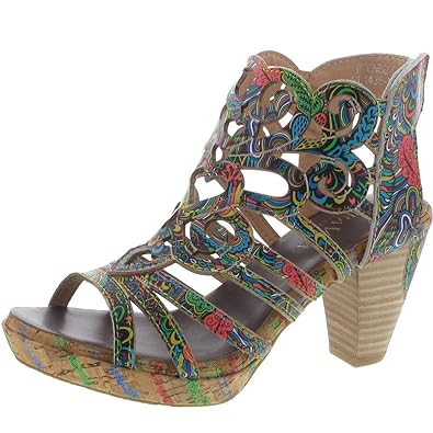 Laura Vita Damen Ficneo 02 Peeptoe Sandalen