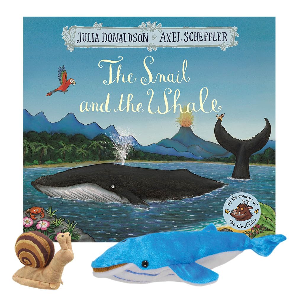 The Snail and the Whale Book by Julia Donaldson With Finger Puppets – Interactive Storytime Adventure for Kids