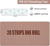 ANAMPION Kinesiology Tape Precut 3 Rolls 60 Strips 5m Waterproof Flesh view 2