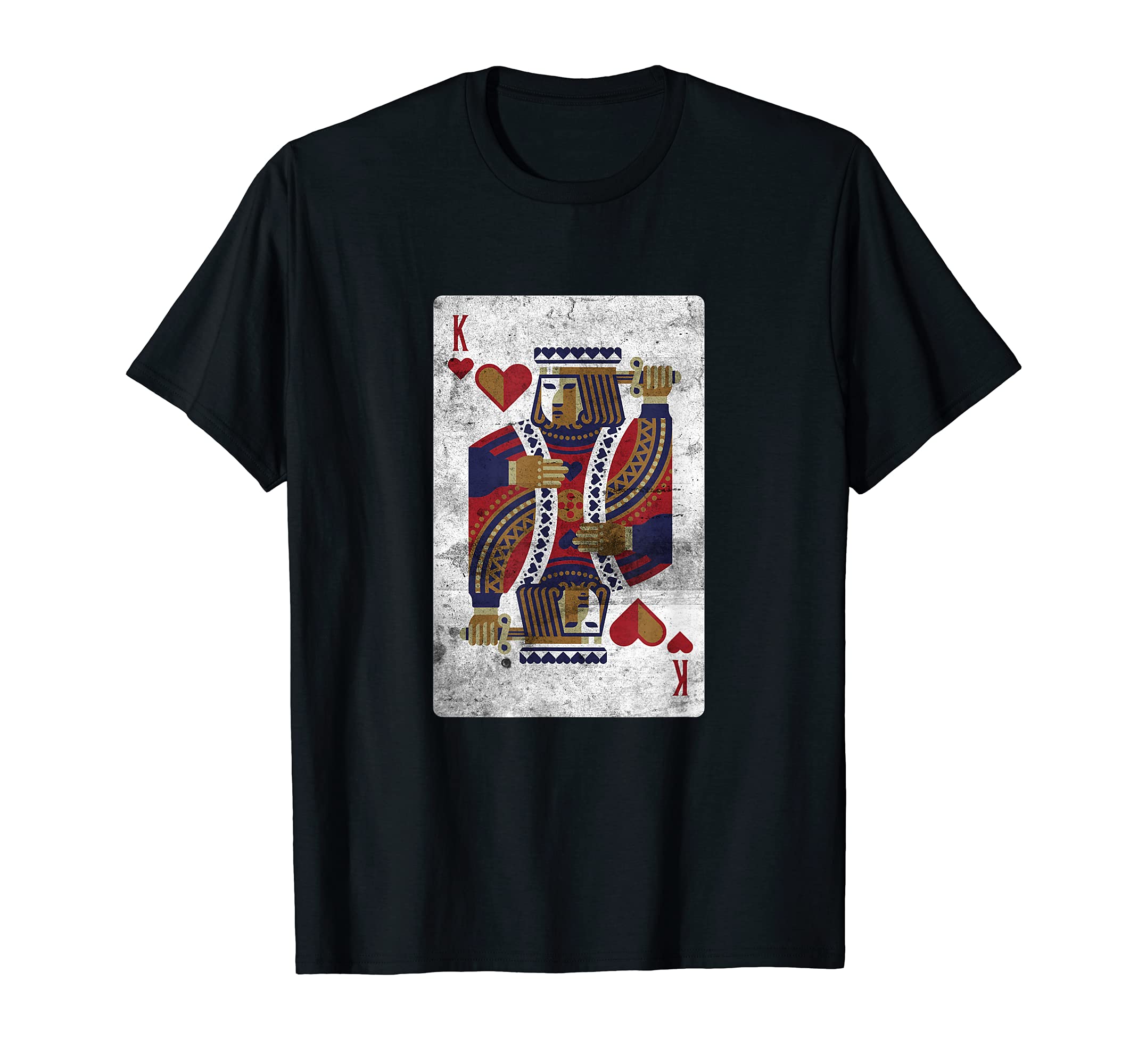 Funny Poker Casino King Of Hearts Card Player T-Shirt