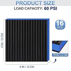 ToLanbbt 16 Pack Rubber Anti Vibration Pads 4" x