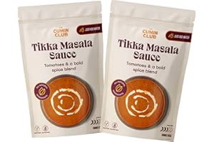 THE CUMIN CLUB Cumin Club Tikka Sauce - Rich and Creamy Tikka Masala Sauce with Authentic Indian Spices -Fresh Ingredients Easy to Prepare, Perfect for Vegetables or Proteins - Ready To Eat Pack of 2