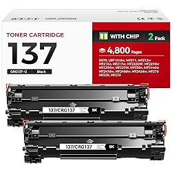 137 Toner Cartridge Black 2-Pack Replacement for
