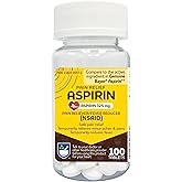 Rite Aid Aspirin Tablets, 325 mg - 100 Count | NSAID Pain Relief | Pain Reliever & Fever Reducer | Arthritis Pain Relief | He