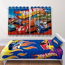 Conjunto de Quarto Infantil Jogo de Leçol + Cortina Carros de ...