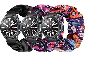 Puhuite Compatible with 16mm 18mm 20mm 22mm Watch Bands,Soft Cute Printed Elastic Cloth Wristband Quick Release Band Scrunchie Wristbands Replacement for Women