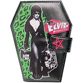 Women's Kreepsville Elvira Coffin Wallet Leo Luggage, Black, One Size | Mistress of the Dark Wallet
