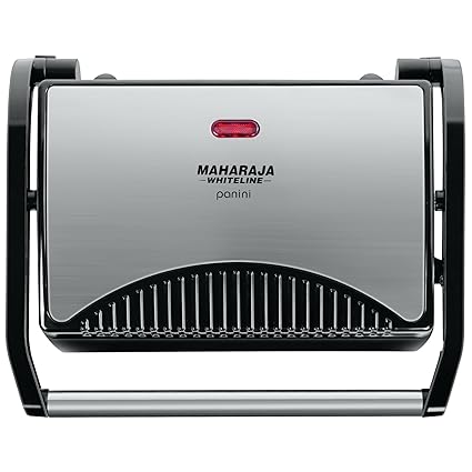 Maharaja Whiteline SM-102 700-Watt 2-Slice Panini Maker (Black)