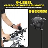 Sportneer Turbo Trainer Magnetic Bike Trainer 26-28in 700C, 6-Level view 4