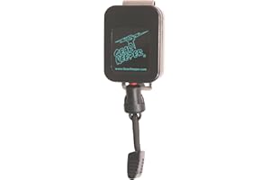 Gear Keeper Police Microphone Keeper - Lapel Mic Retractor With Heavy Duty Epaulet Clip - Law Enforcement Gear For First Responders, Firefighters & Police Radio - Made in USA (Black)