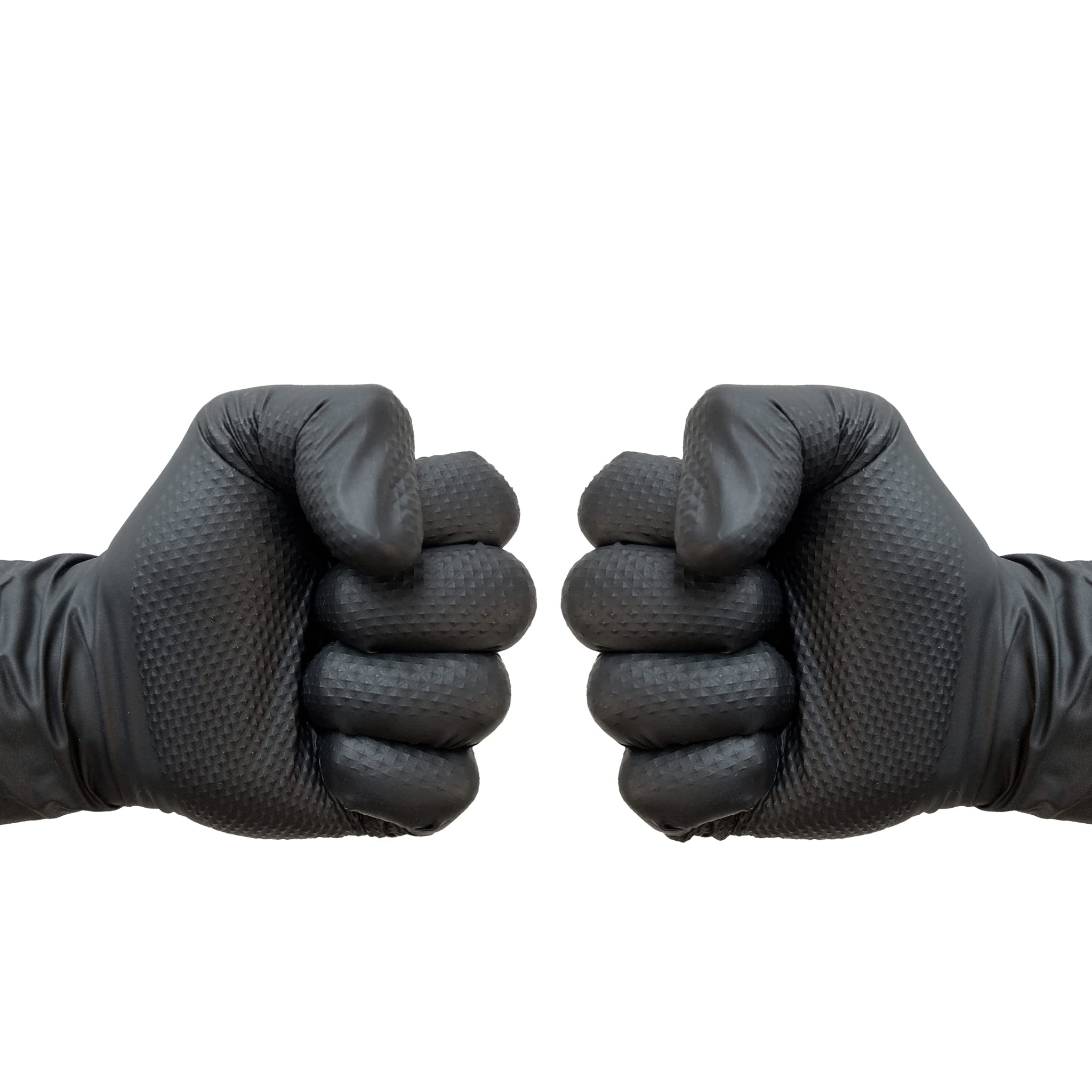 Medium BLACK Nitrile Powder Free Gloves (1 Box of 100 Gloves)