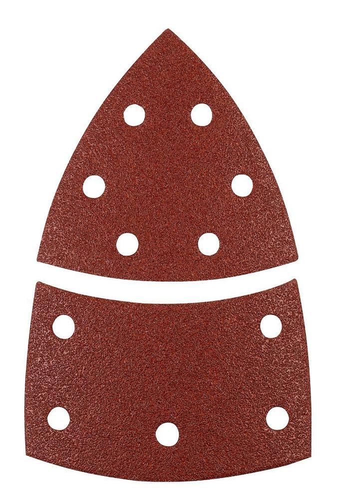 kwb Sanding Triangle for Delta and Multi Sanders - for Metal, Wood, Lacquer and Much More, for Bosch-PSM, 100 x 62, 93 mm Grain K-60, K-120, K180, 4 pcs. Each, Economy Pack (12 pcs.)