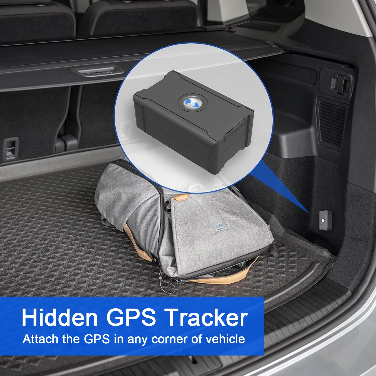 4G GPS Tracker for Vehicles Car Kids Assets, Car Tracker Device Hidden Tracking Devices for Cars Hidden Subscription Needed 10S Update Strong Magnetic Long Battery Life up