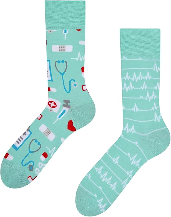 Dedoles Socken Unisex Damen Herren & Kinder Baumwolle viele lustige Designs Fussball Fahrrad Pferde Pflanzen Feuerwehr Geschenk links rechts verschieden