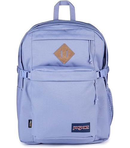 JanSport Main Campus Backpack - Travel or Work Backpack with 15-Inch Laptop Sleeve and Dual Water Bottle Pockets, Lavender Ash