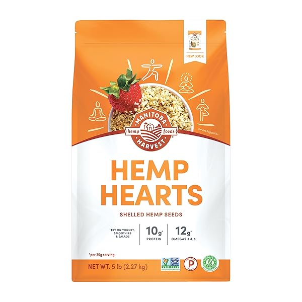 MANITOBA HARVEST HEMP HEARTS, SHELLED HEMP SEEDS –...