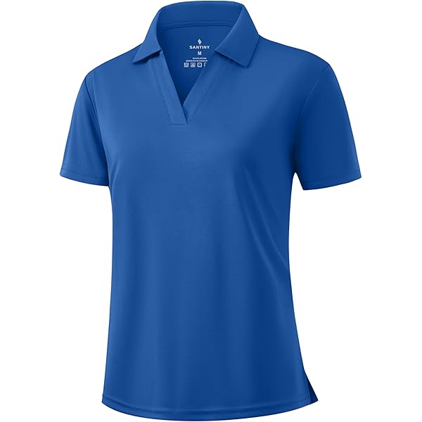 Amazon.com: URBAN DAIZY Women's Polo Shirts – Pique Top Short