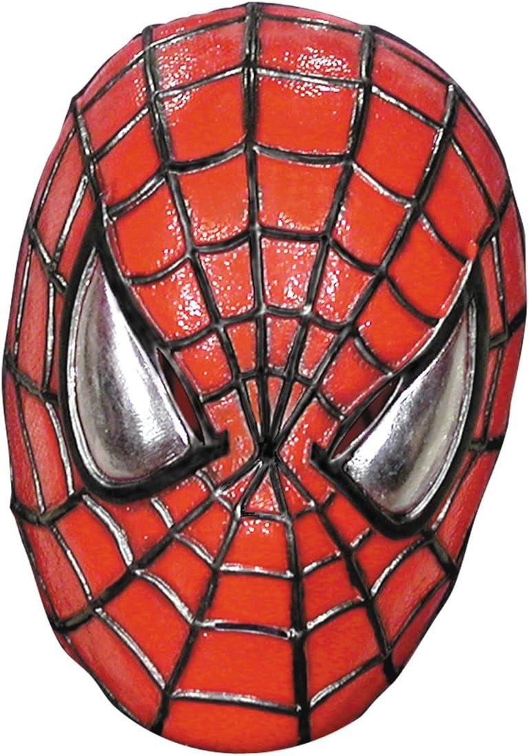 UHC Men's Marvel Superhero Deluxe Spiderman Vinyl Mask Halloween Accessory