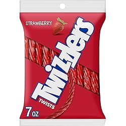 TWIZZLERS Twists Strawberry Flavored Licorice