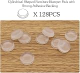Shintop Rubber Feet Pads 128 Pcs Clear Bumpers Self-Adhesive Cylindrical view 3