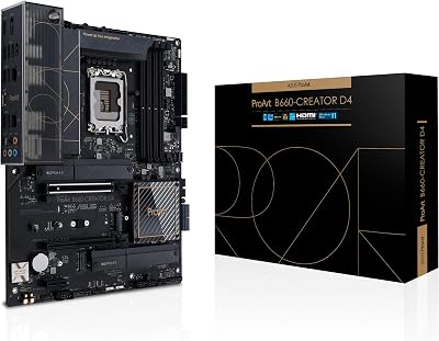 ASUS ProArt B660-Creator D4 Motherboard Intel LGA 1700 ATX PCIe 5.0 DDR4 2.5Gb