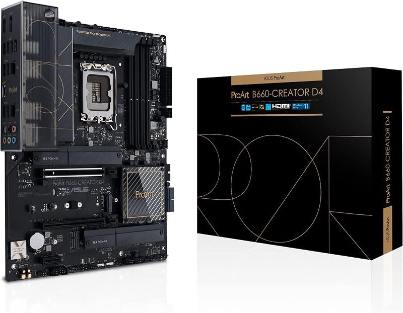 ASUS ProArt B660-Creator D4 Motherboard Intel LGA 1700 ATX PCIe 5.0 DDR4 2.5Gb