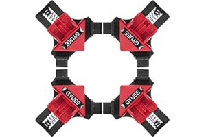 90 Degree Angle Clamps, Woodworking Corner Clip, Right Angle Clip Fixer, Set of 4 Clamp Tool with Adjustable Hand Tools (red4