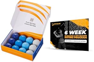 Driveline Baseball PlyoCare® Balls - 12 Heavy Weighted Hitting Practice Balls + Free 6-Week Program