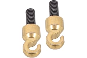 Beaupretty M5 Thread Clock Weight Replacement Hooks Metal Shell Hooks 2pcs with Sturdy for Grandfather Clocks