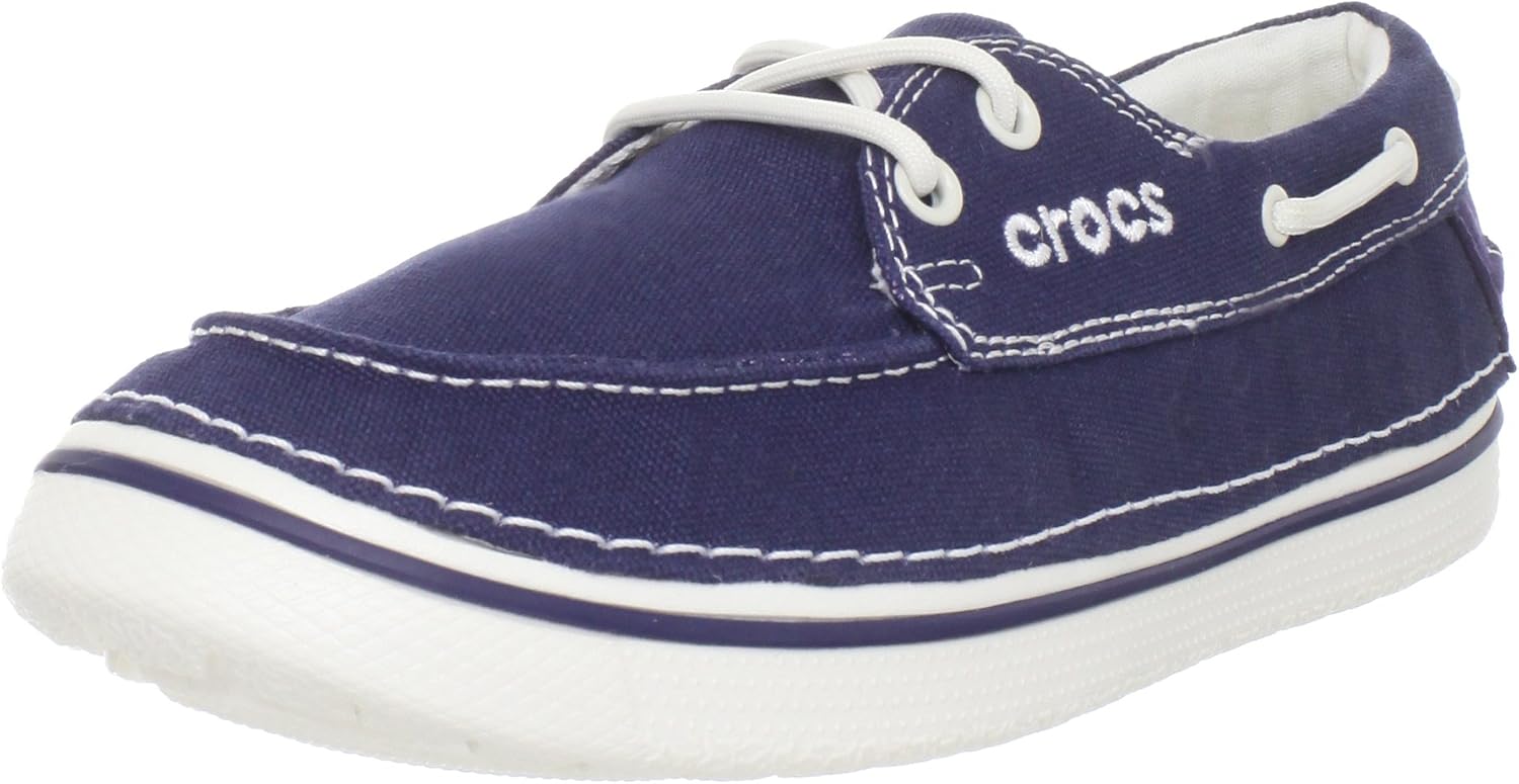 crocs canvas boat shoes