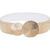 RLIBYROSE Women Wide Stretchy Waist Belts Elastic Vintage Cinch Belt Waistband for Dresses