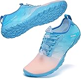 Racqua Water Shoes Men Women Quick Dry Gradient Colors Barefoot Aqua Athletic Sports Swim Surf Beach Shoes
