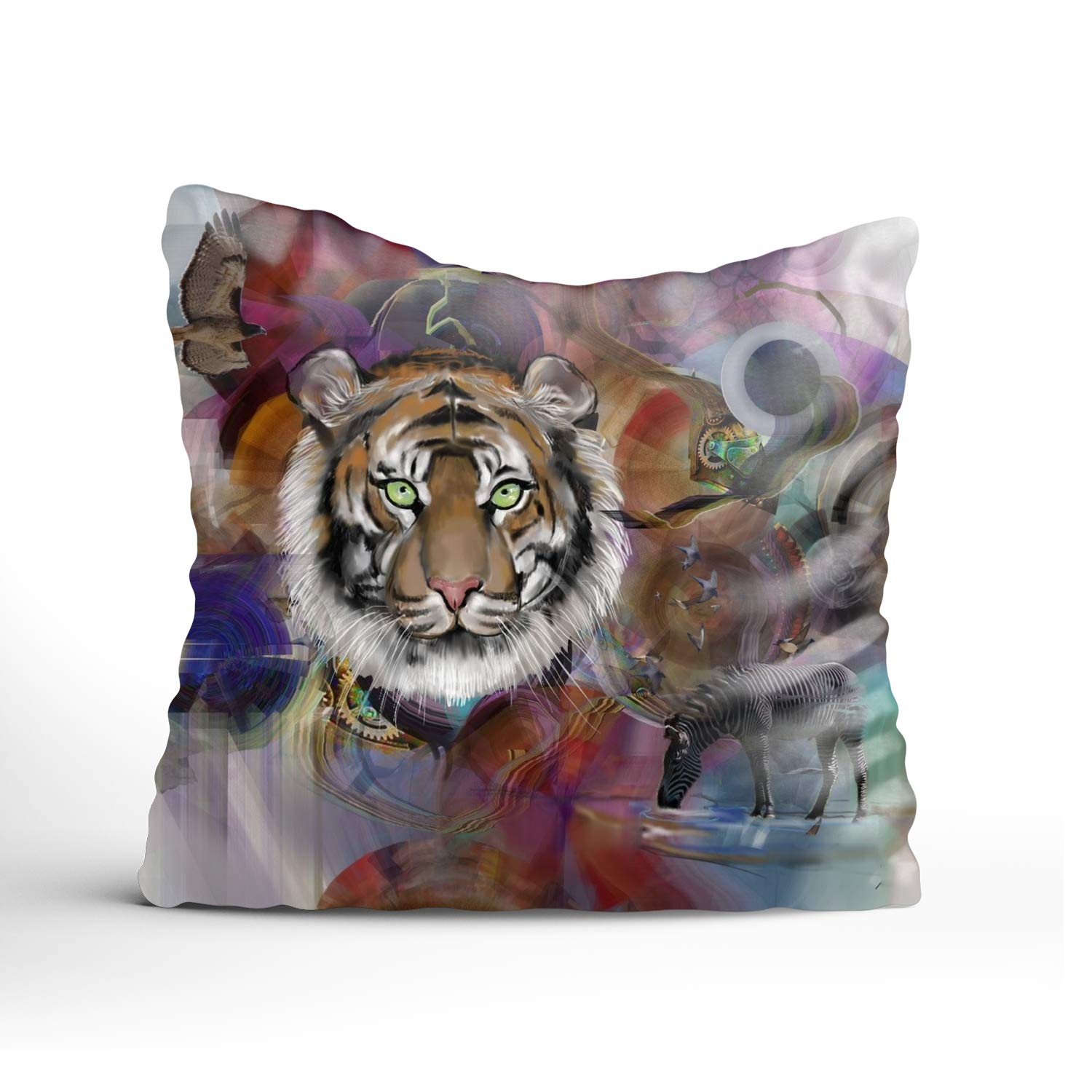 Sophia Emma Throw Pillow Case Flower Tribe Zipper Pillowslip