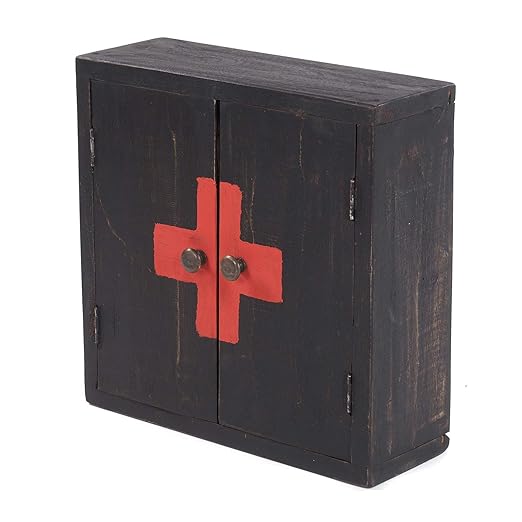 MEDIZINSCHRANK Medic 35 | 35x35x13cm (HxBxT), Recycling Holz