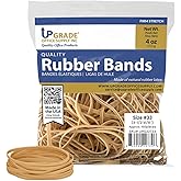 Upgrade Office Supply UPG22733 Rubber Bands, Size #33 (3-1/2&rdquo; x 1/8&rdquo;), 150 Bands, 1/4 lb, USA