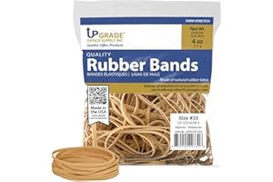 UPGRADE OFFICE SUPPLY INC Upgrade Office Supply UPG22733 Rubber Bands, Size #33 (3-1/2” x 1/8”), 150 Bands, 1/4 lb, USA