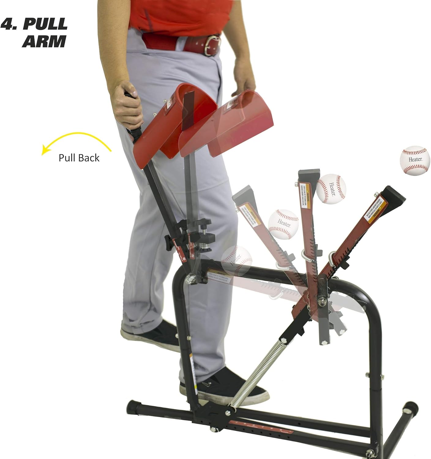 Heater Sports Perfect Pitch 50 MPH Baseball & Softball Pitching Machine for Kids, Teens, Adults, Pitch League, and Coach Pitch - PP149 : Sports & Outdoors