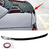 MUTUSAISI Rear Spoiler Wing for Mercedes Benz E Class 2003-2009 Accessories | W211, E280, E300, E320, E350, E500, E550, Trunk Lip Upgrade Sporty Appearance, Durable ABS, Gloss Black, Tape Install